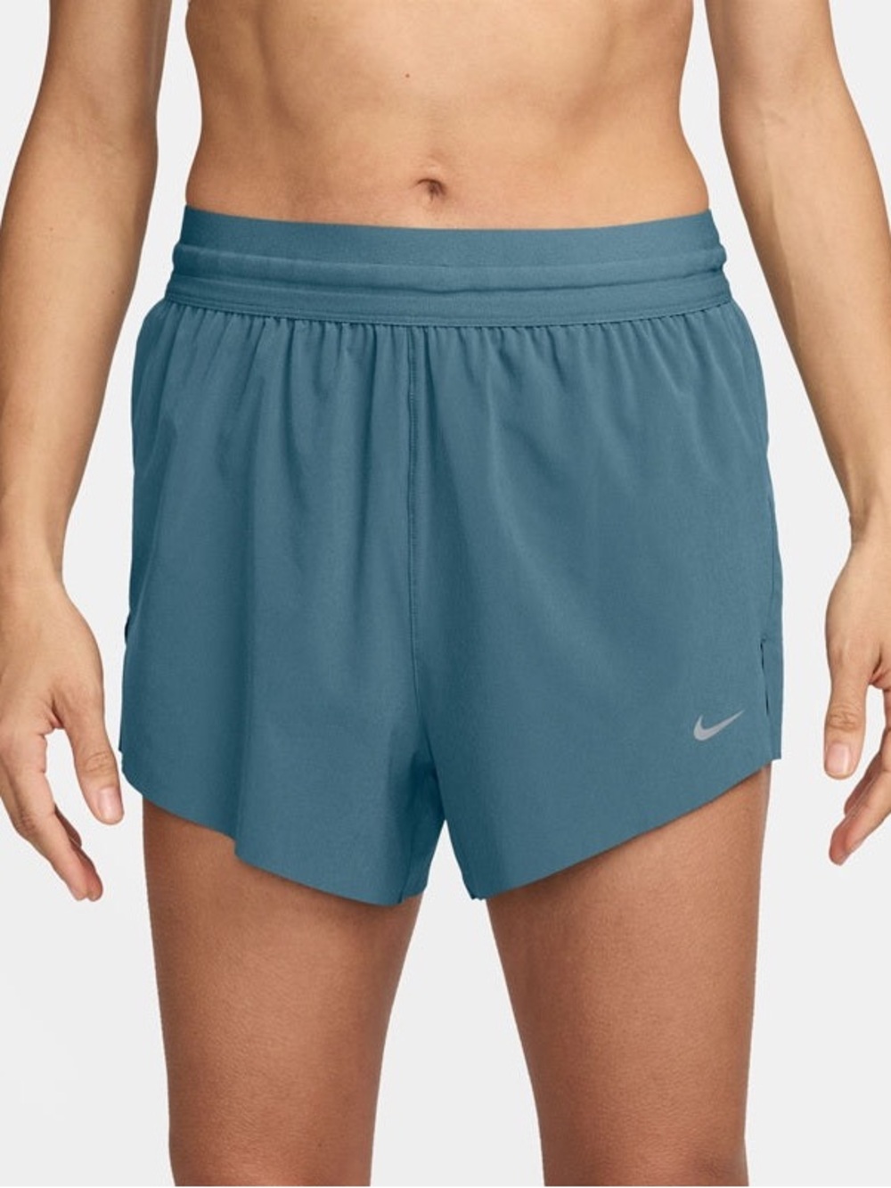 Nike Swift Women's Dri-FIT Mid-Rise 2.5" Brief-Lined Running Shorts Smokey Blue